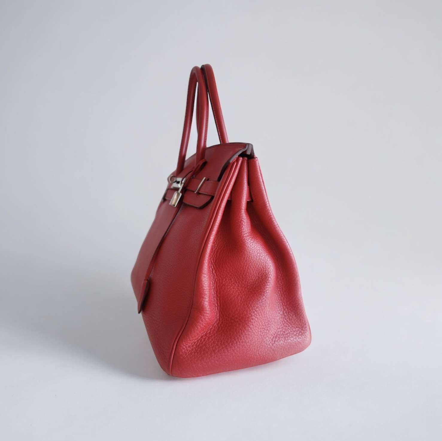 Sac Hermès Birkin 35 rouge togo – Image 6