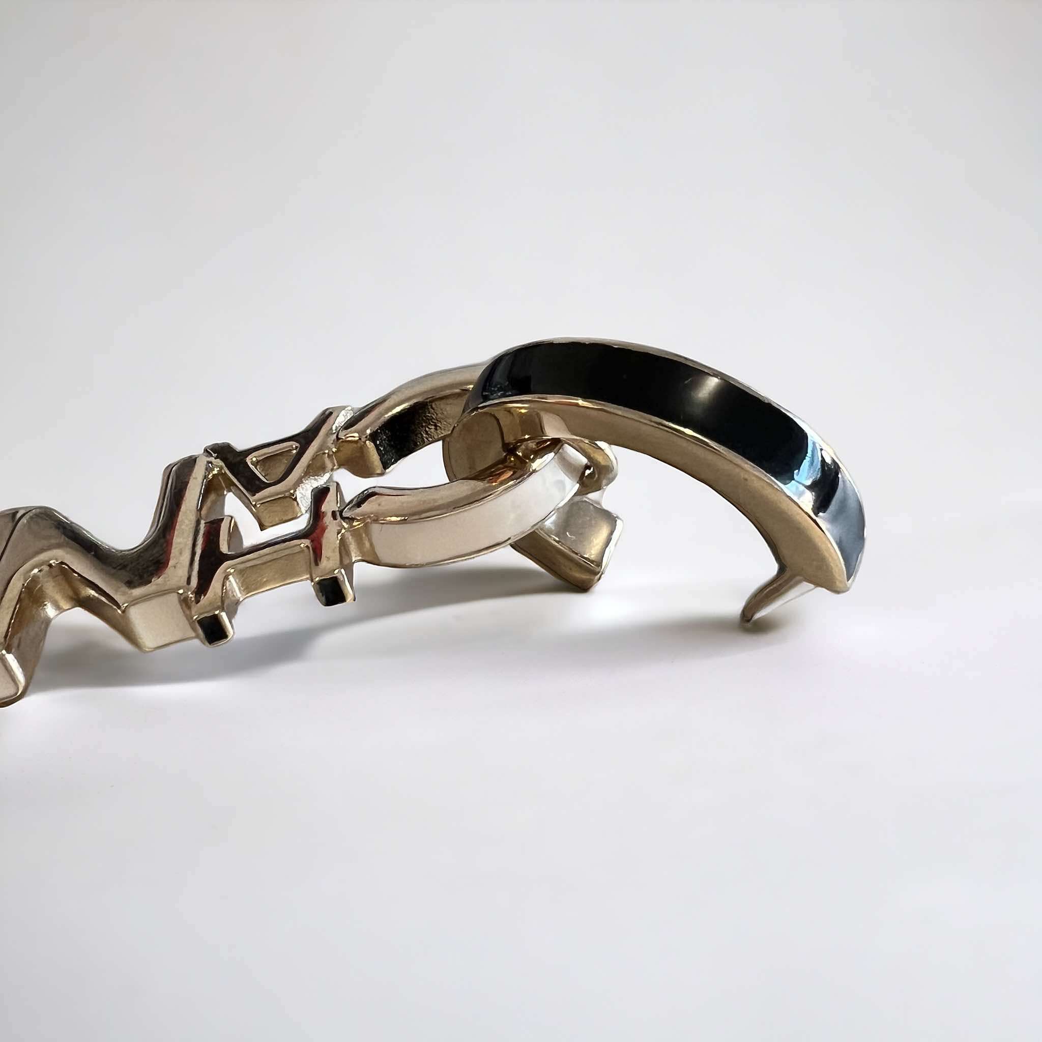 Boucles d'oreilles Chanel pendantes tricolores – Image 5