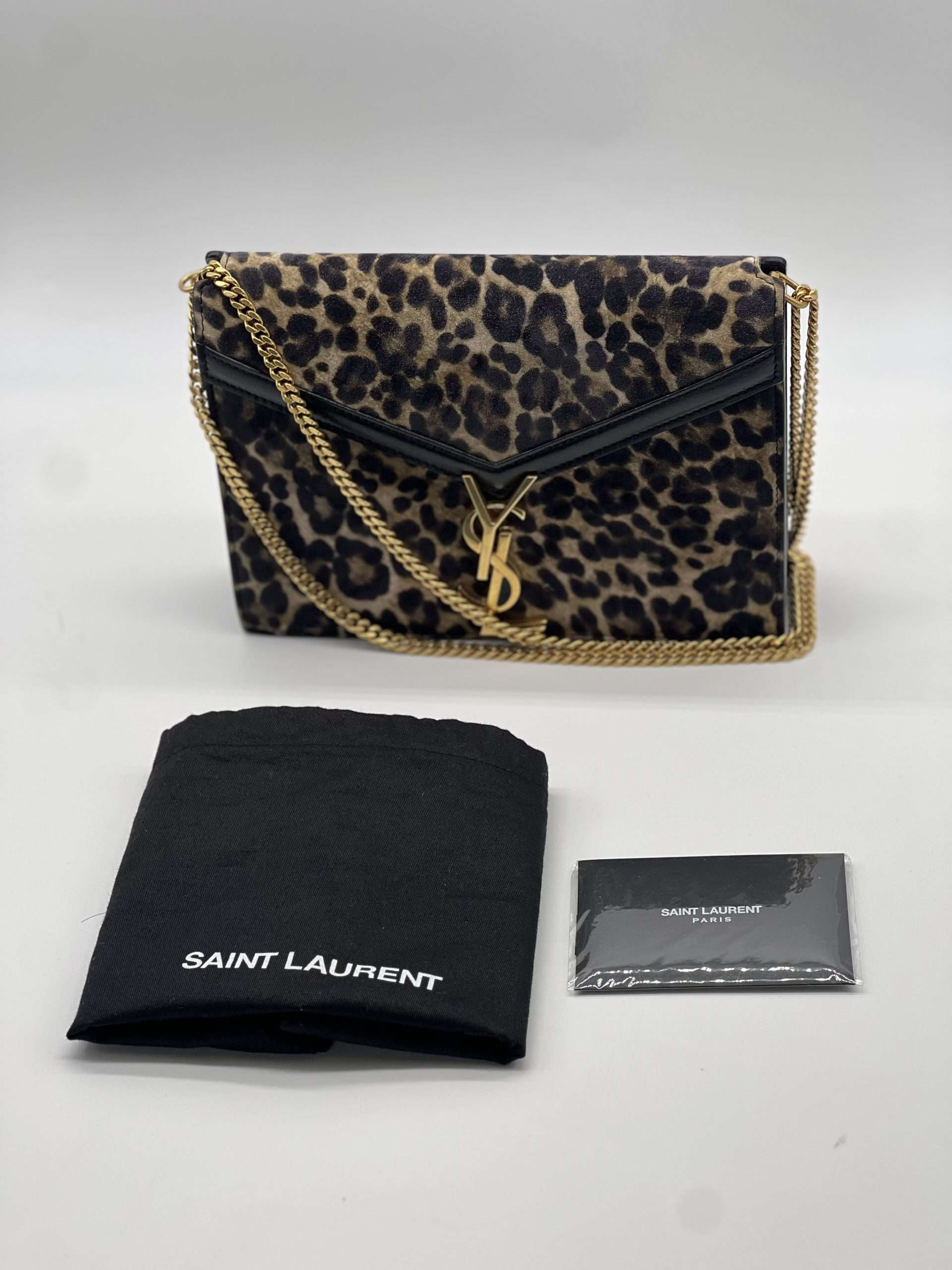 Sac Cassandre Saint Laurent Léopard – Image 2