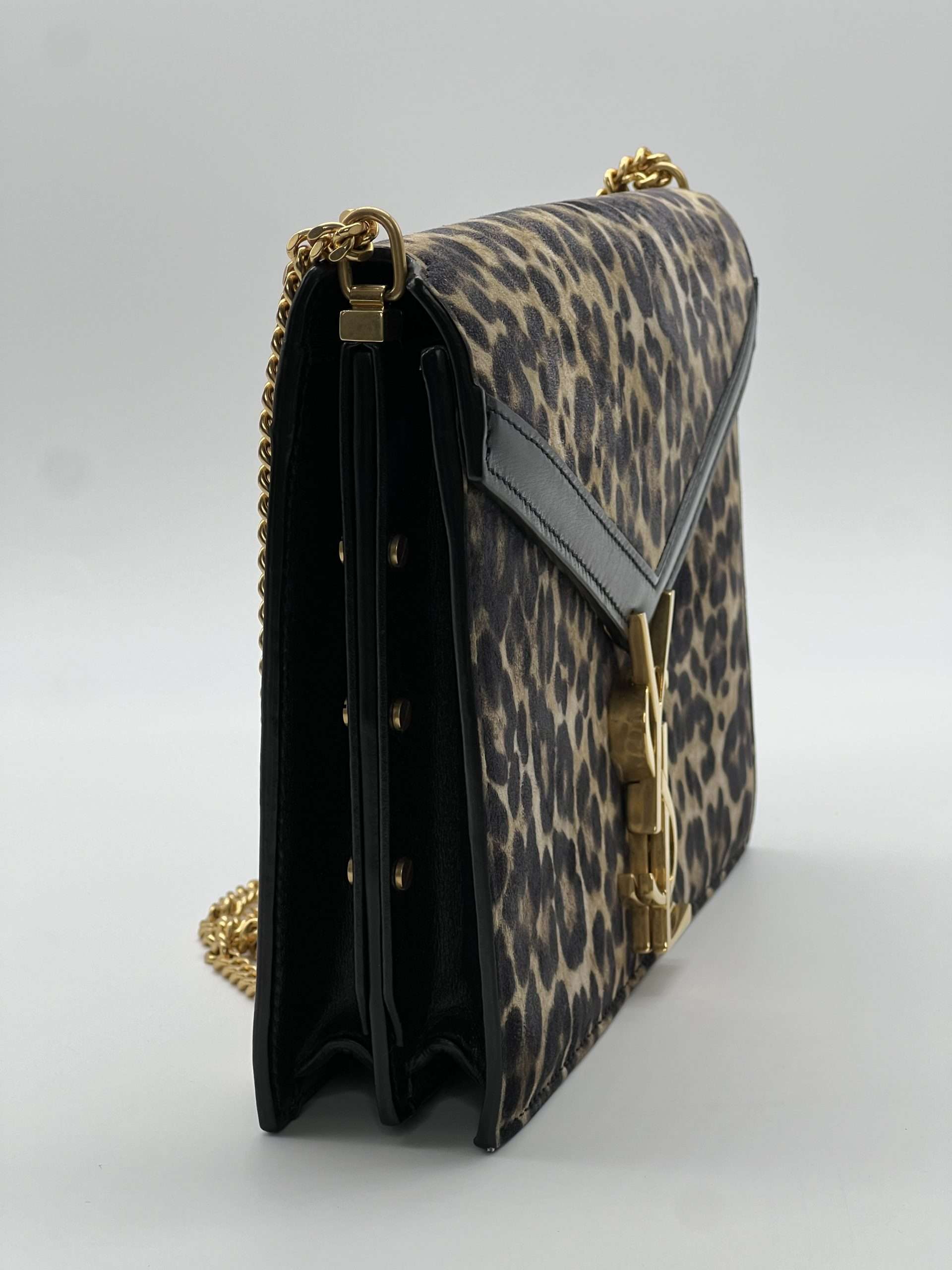 Sac Cassandre Saint Laurent Léopard – Image 7