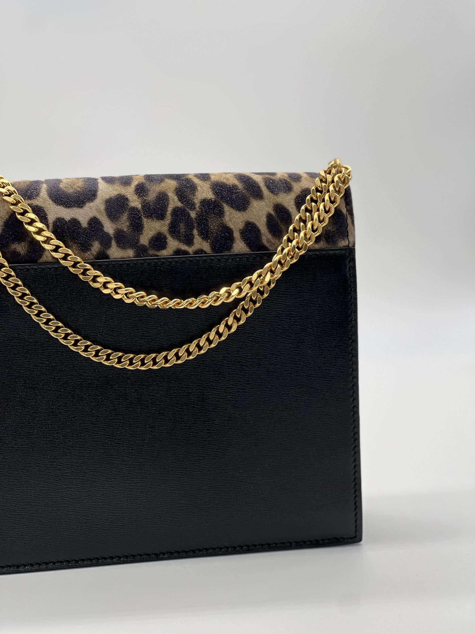 Sac Cassandre Saint Laurent Léopard – Image 14