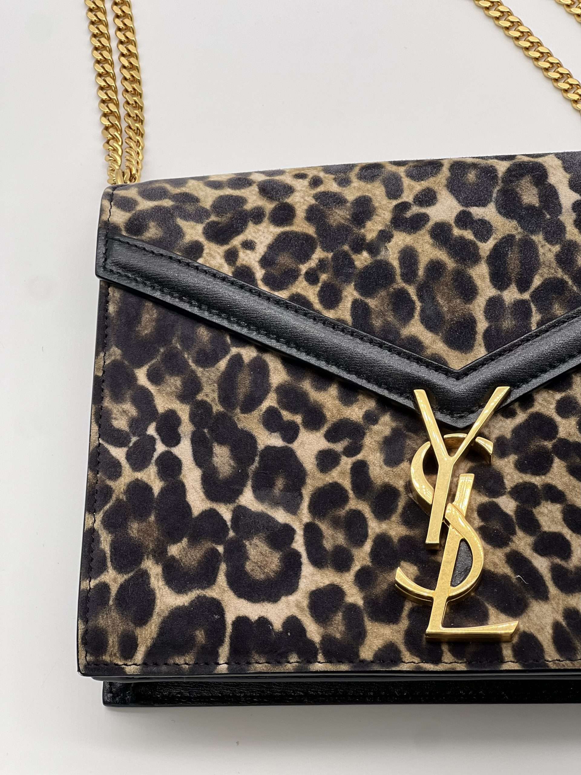 Sac Cassandre Saint Laurent Léopard – Image 9