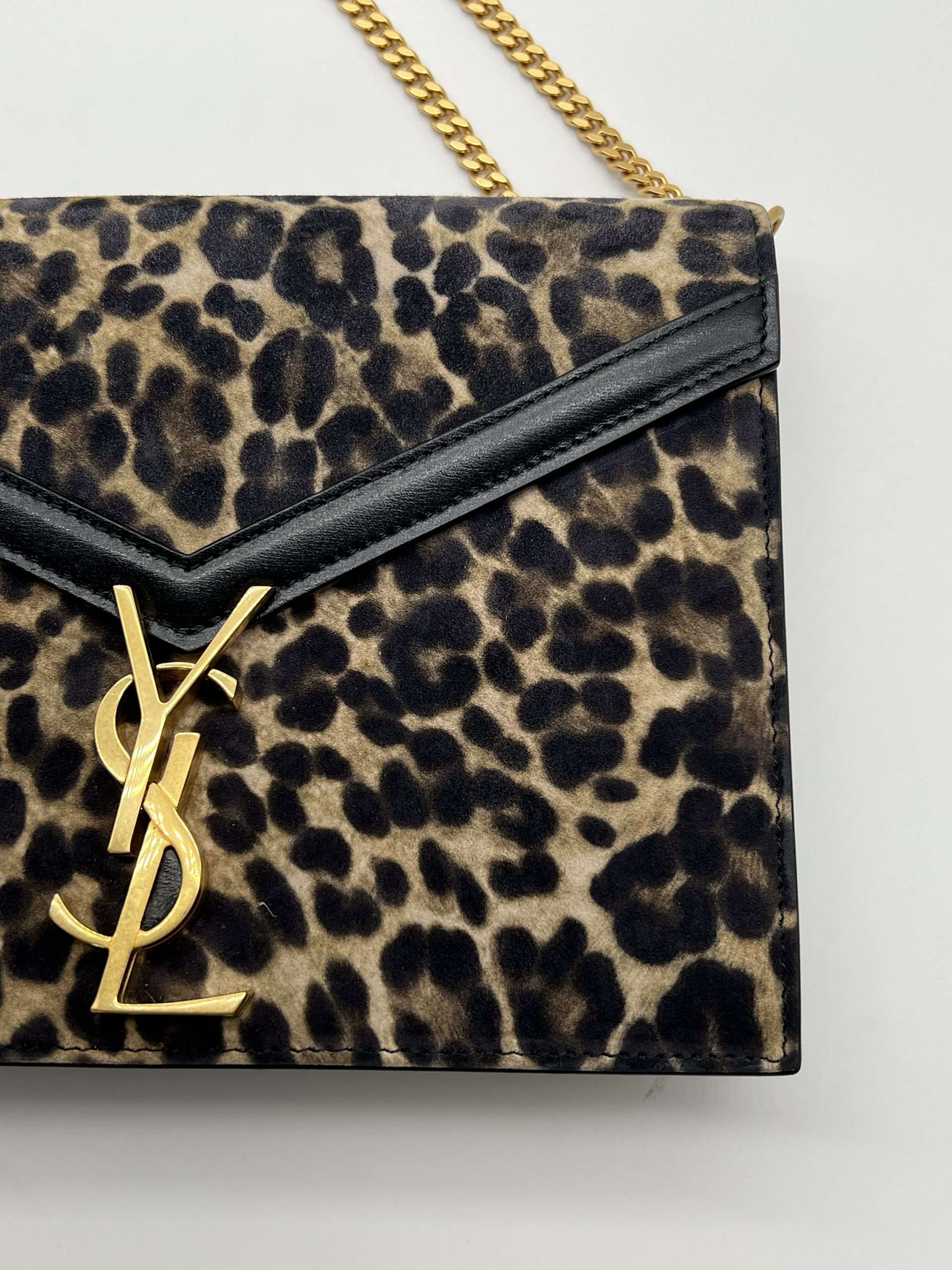 Sac Cassandre Saint Laurent Léopard – Image 10