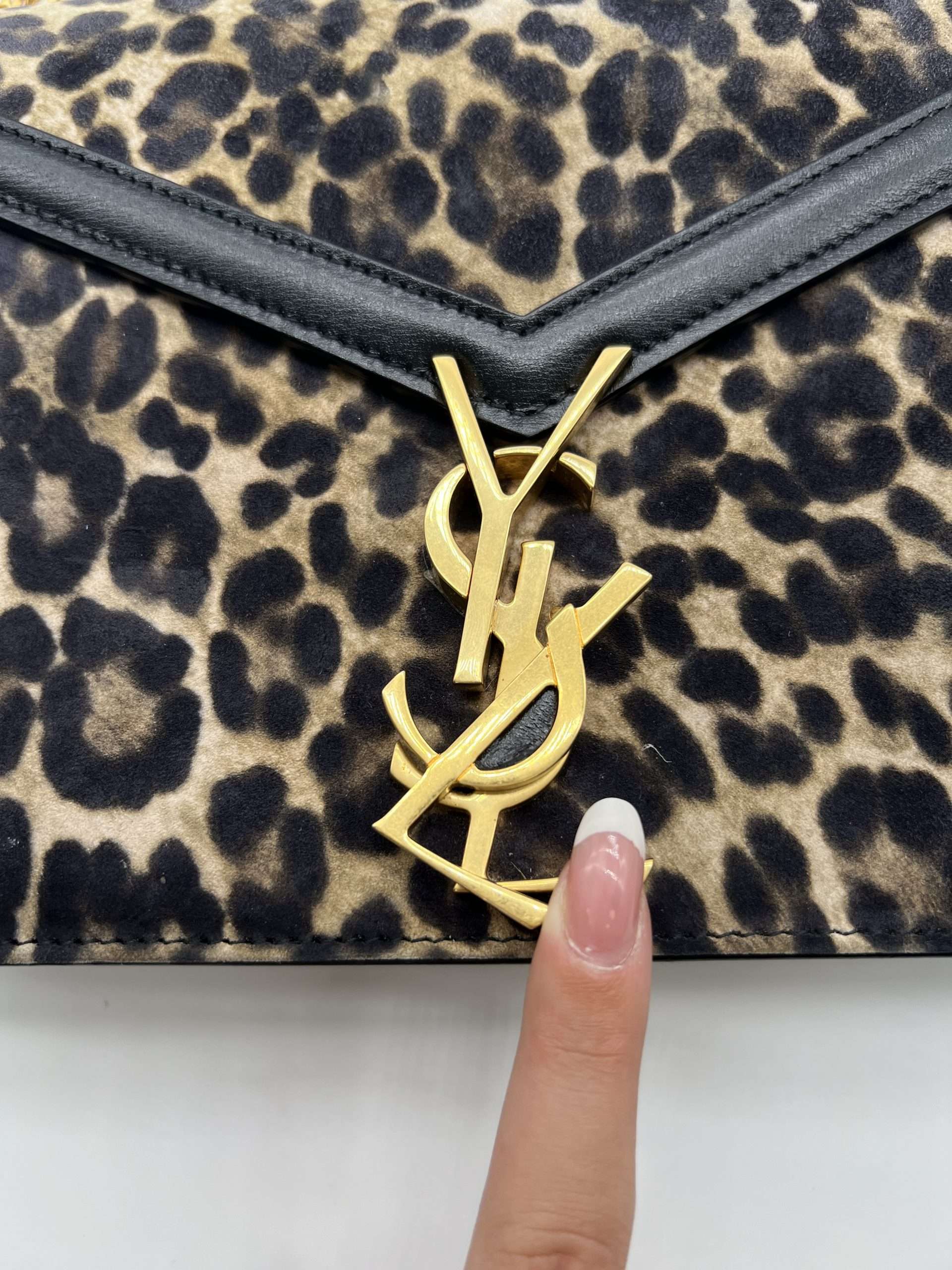 Sac Cassandre Saint Laurent Léopard – Image 17