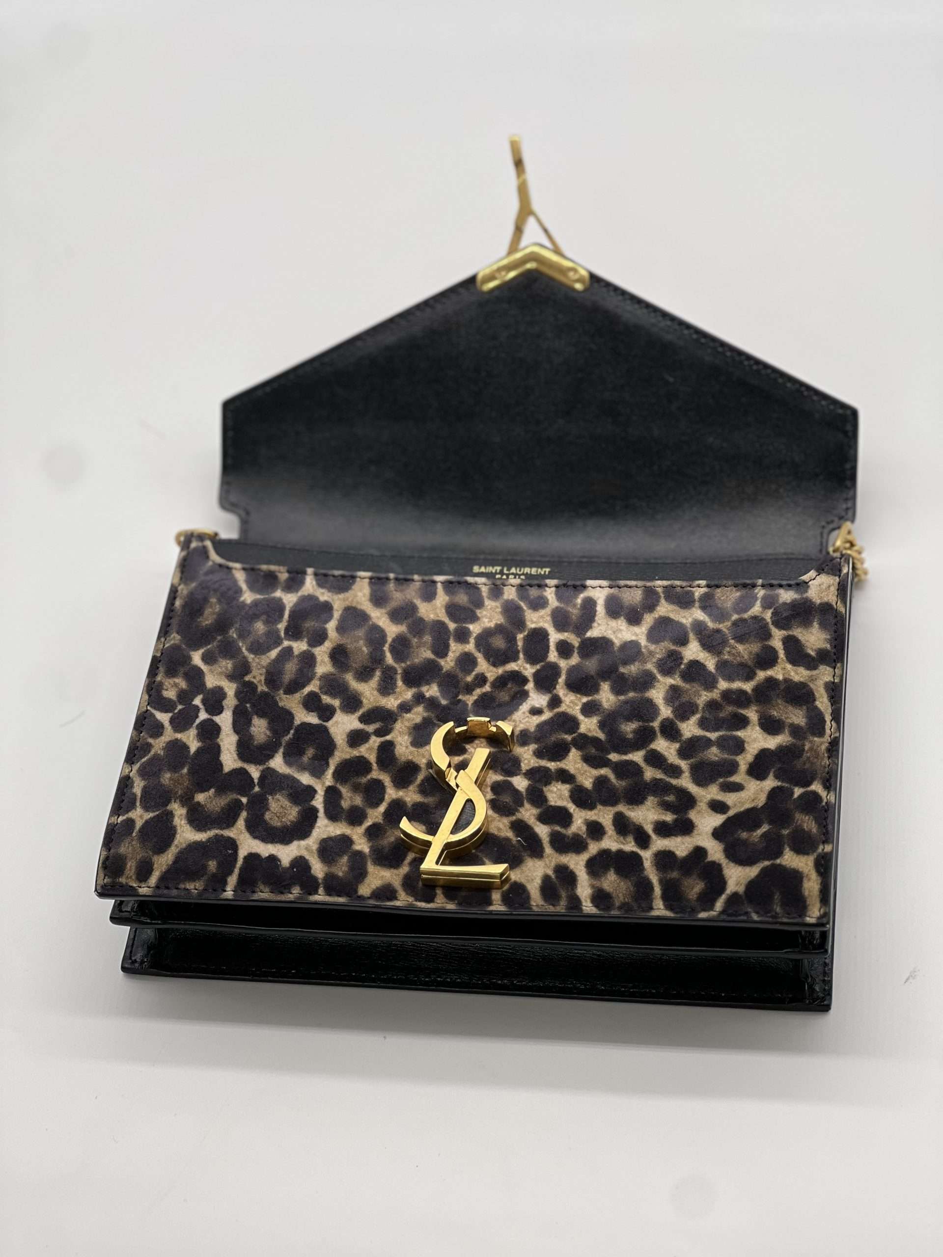 Sac Cassandre Saint Laurent Léopard – Image 12