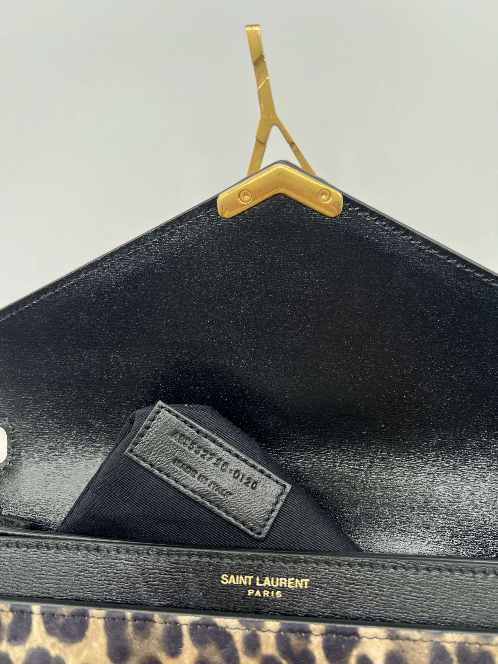 Sac Cassandre Saint Laurent Léopard – Image 19