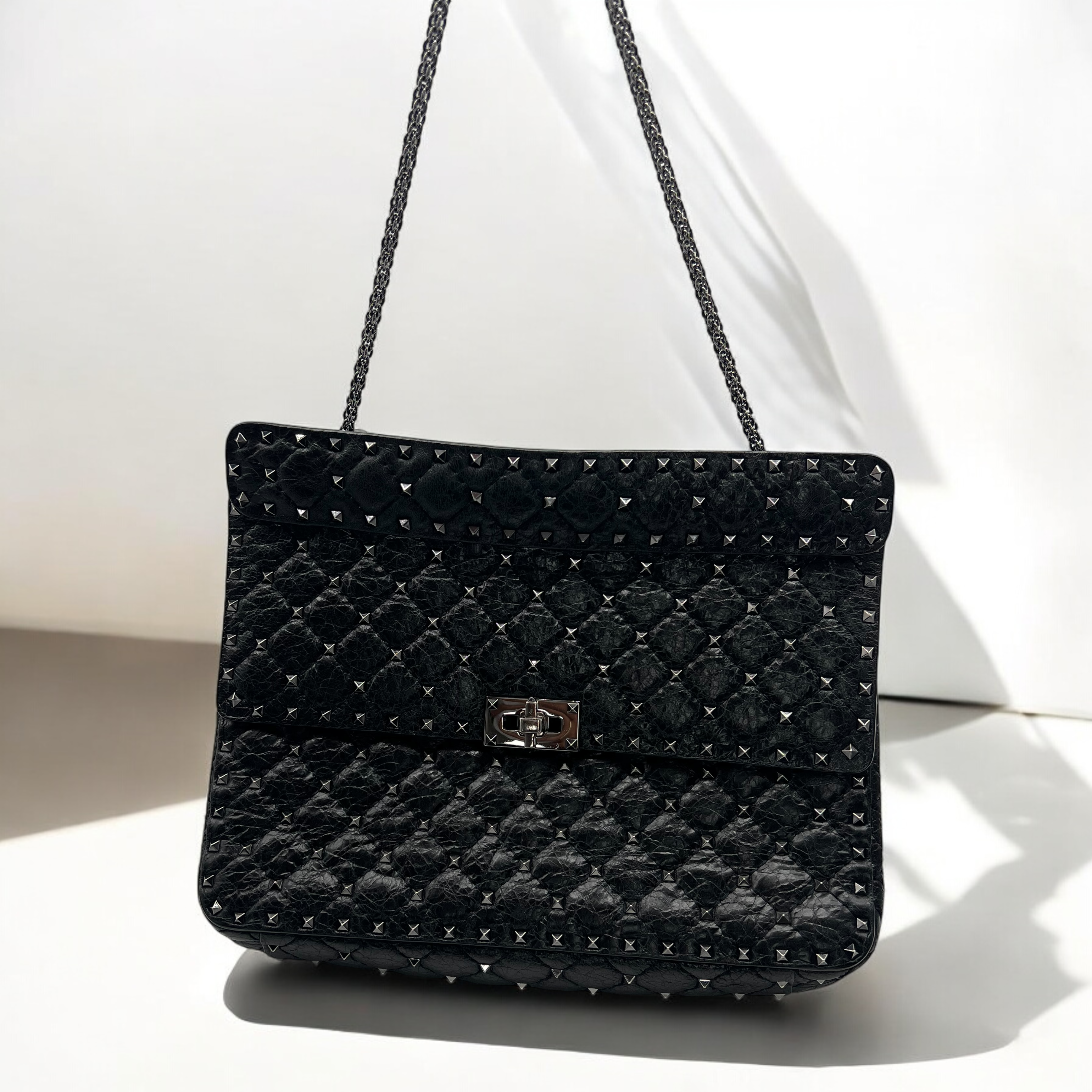 Sac bandoulière Rockstud Valentino GM noir – Image 2