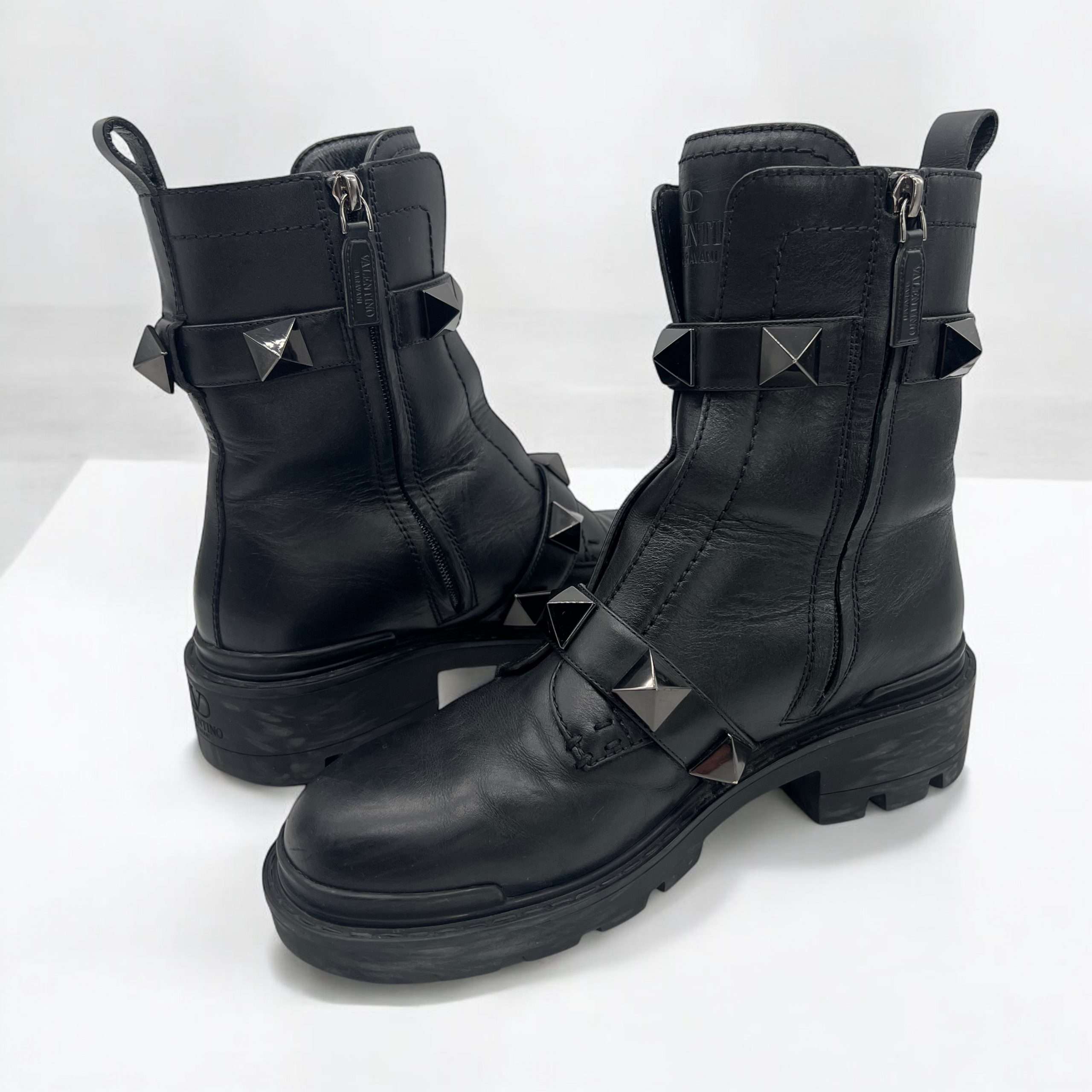 Bottines Valentino Roman stud noir – Image 7