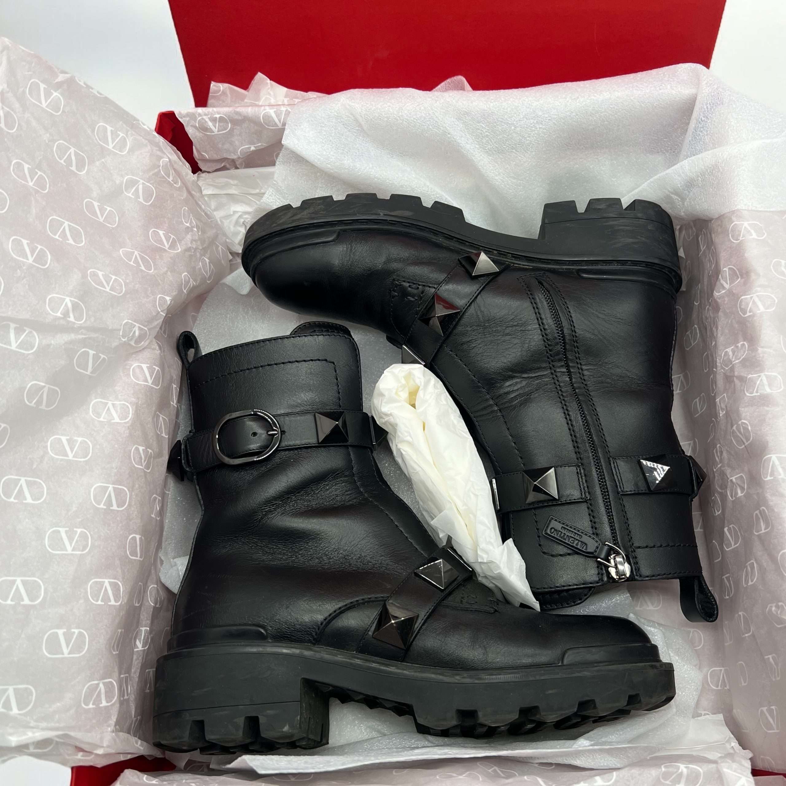 Bottines Valentino Roman stud noir – Image 3